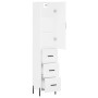 Aparador alto madera contrachapada blanco 34,5x34x180 cm de vidaXL, Aparadores - Ref: Foro24-3198857, Precio: 132,13 €, Descu...