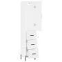 Aparador alto madera contrachapada blanco 34,5x34x180 cm de vidaXL, Aparadores - Ref: Foro24-3198857, Precio: 128,72 €, Descu...