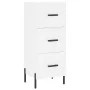 Aparador alto madera contrachapada blanco 34,5x34x180 cm de vidaXL, Aparadores - Ref: Foro24-3198857, Precio: 128,72 €, Descu...