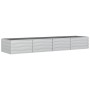 Arriate de acero galvanizado plateado 320x80x45 cm de vidaXL, Maceteros y jardineras - Ref: Foro24-316892, Precio: 62,28 €, D...