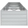 Arriate de acero galvanizado plateado 320x80x45 cm de vidaXL, Maceteros y jardineras - Ref: Foro24-316892, Precio: 62,28 €, D...
