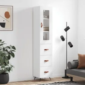 Tall white plywood sideboard 34.5x34x180 cm by vidaXL, Sideboards - Ref: Foro24-3199209, Price: 113,49 €, Discount: %