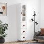 Aparador alto madera contrachapada blanco 34,5x34x180 cm de vidaXL, Aparadores - Ref: Foro24-3199209, Precio: 114,96 €, Descu...