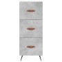 Aparador de madera contrachapada gris hormigón 34,5x34x180 cm de vidaXL, Aparadores - Ref: Foro24-3199213, Precio: 112,94 €, ...