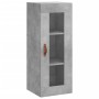 Aparador de madera contrachapada gris hormigón 34,5x34x180 cm de vidaXL, Aparadores - Ref: Foro24-3199213, Precio: 112,94 €, ...
