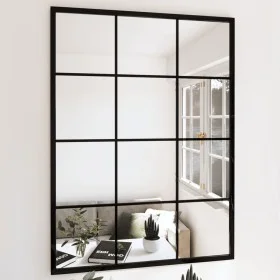 Espejos de pared 2 uds metal negro 80x60 cm de vidaXL, Espejos - Ref: Foro24-3189032, Precio: 147,68 €, Descuento: %