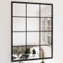 Espejos de pared 2 uds metal negro 80x60 cm de vidaXL, Espejos - Ref: Foro24-3189032, Precio: 139,05 €, Descuento: %