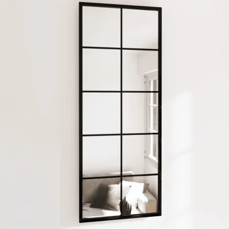 Espejos de pared 2 uds metal negro 100x40 cm de vidaXL, Espejos - Ref: Foro24-3189034, Precio: 128,38 €, Descuento: %