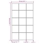 Espejos de pared 4 uds metal negro 100x60 cm de vidaXL, Espejos - Ref: Foro24-3189037, Precio: 308,40 €, Descuento: %