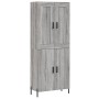 Aparador alto madera contrachapada gris sonoma 69,5x34x180 cm de vidaXL, Aparadores - Ref: Foro24-3199567, Precio: 153,65 €, ...