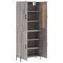 Aparador alto madera contrachapada gris sonoma 69,5x34x180 cm de vidaXL, Aparadores - Ref: Foro24-3199567, Precio: 153,65 €, ...