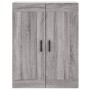 Aparador alto madera contrachapada gris sonoma 69,5x34x180 cm de vidaXL, Aparadores - Ref: Foro24-3199567, Precio: 153,65 €, ...