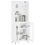Aparador alto madera contrachapada blanco 69,5x34x180 cm de vidaXL, Aparadores - Ref: Foro24-3189285, Precio: 142,37 €, Descu...