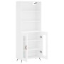 Aparador alto madera contrachapada blanco 69,5x34x180 cm de vidaXL, Aparadores - Ref: Foro24-3189285, Precio: 142,37 €, Descu...