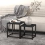 Mesas de centro 2 unidades MDF negro de vidaXL, Mesas auxiliares - Ref: Foro24-331658, Precio: 40,47 €, Descuento: %