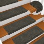 Felpudos autoadhesivos para escaleras, 15 unidades, 65 x 21 x 4 cm, antracita, borde rectangular en Hogar | Comprar online en Fo