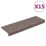 Felpudos autoadhesivos para escaleras, 15 unidades, 65x21x4 cm, beige, borde rectangular en Hogar | Comprar online en Foru.es