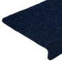 Felpudos autoadhesivos para escaleras, 15 unidades, 65 x 21 x 4 cm, borde rectangular, color azul marino en Hogar | Comprar onli