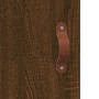 Aparador alto madera contrachapada marrón roble 69,5x34x180 cm de vidaXL, Aparadores - Ref: Foro24-3189292, Precio: 146,43 €,...