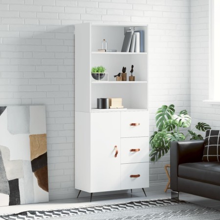 Aparador alto madera contrachapada blanco 69,5x34x180 cm de vidaXL, Aparadores - Ref: Foro24-3189413, Precio: 145,33 €, Descu...