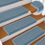 Alfombrillas para escaleras 15 unidades 65x21x4 cm Azul Mar Borde Rectangular en Hogar | Comprar online en Foru.es