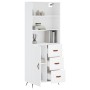 Aparador alto madera contrachapada blanco 69,5x34x180 cm de vidaXL, Aparadores - Ref: Foro24-3189413, Precio: 145,33 €, Descu...