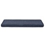 Alfombrillas para escaleras 15 unidades 65x21x4 cm Gris oscuro y azul Borde rectangular en Hogar | Comprar online en Foru.es