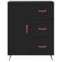 Aparador alto madera contrachapada negro 69,5x34x180 cm de vidaXL, Aparadores - Ref: Foro24-3189414, Precio: 158,35 €, Descue...