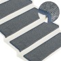 Alfombrillas para escaleras 15 unidades 65x21x4 cm Gris claro y azul Borde rectangular en Hogar | Comprar online en Foru.es
