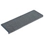Alfombrillas para escaleras 15 unidades 65x21x4 cm Gris claro y azul Borde rectangular en Hogar | Comprar online en Foru.es