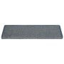 Alfombrillas para escaleras 15 unidades 65x21x4 cm Gris claro y azul Borde rectangular en Hogar | Comprar online en Foru.es