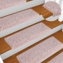 Alfombrillas para escaleras 15 unidades 65x21x4 cm Rosa claro Borde rectangular en Hogar | Comprar online en Foru.es