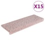 Alfombrillas para escaleras 15 unidades 65x21x4 cm Rosa claro Borde rectangular en Hogar | Comprar online en Foru.es