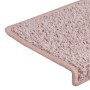 Alfombrillas para escaleras 15 unidades 65x21x4 cm Rosa claro Borde rectangular en Hogar | Comprar online en Foru.es