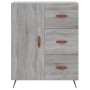Aparador alto madera contrachapada gris sonoma 69,5x34x180 cm de vidaXL, Aparadores - Ref: Foro24-3189419, Precio: 152,99 €, ...