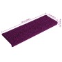 Alfombrillas para escaleras 15 unidades 65x21x4 cm Rosa Borde Rectangular en Hogar | Comprar online en Foru.es