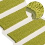 Alfombrillas para escaleras 15 unidades 65x21x4 cm Verde Borde Rectangular en Hogar | Comprar online en Foru.es