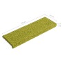 Alfombrillas para escaleras 15 unidades 65x21x4 cm Verde Borde Rectangular en Hogar | Comprar online en Foru.es