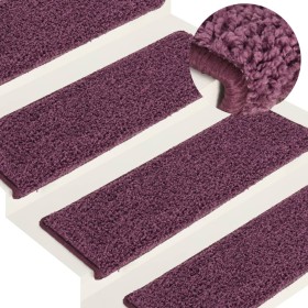 Felpudos para escaleras (15 unidades, 65 x 21 x 4 cm, color morado oscuro, borde rectangular) en Hogar | Comprar online en Foru.