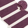 Felpudos para escaleras (15 unidades, 65 x 21 x 4 cm, color morado oscuro, borde rectangular) en Hogar | Comprar online en Foru.