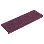 Felpudos para escaleras (15 unidades, 65 x 21 x 4 cm, color morado oscuro, borde rectangular) en Hogar | Comprar online en Foru.