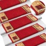 Alfombrilla autoadhesiva para escalera 15 uds rojo 65x21x4 cm en Hogar | Comprar online en Foru.es