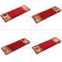 Alfombrilla autoadhesiva para escalera 15 uds rojo 65x21x4 cm en Hogar | Comprar online en Foru.es