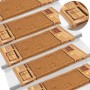 Alfombrilla autoadhesiva de escalera 15 uds beige 65x21x4 cm en Hogar | Comprar online en Foru.es
