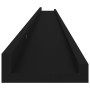 Estantes de pared 4 unidades negro 115x9x3 cm en Estanterías | Comprar online en Foru.es