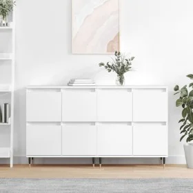 Aparadores 2 piezas madera contrachapada blanco de vidaXL, Aparadores - Ref: Foro24-3190165, Precio: 132,93 €, Descuento: %