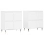 Aparadores 2 piezas madera contrachapada blanco de vidaXL, Aparadores - Ref: Foro24-3190165, Precio: 134,60 €, Descuento: %