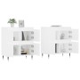 Aparadores 2 piezas madera contrachapada blanco de vidaXL, Aparadores - Ref: Foro24-3190165, Precio: 134,60 €, Descuento: %