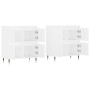 Aparadores 2 piezas madera contrachapada blanco de vidaXL, Aparadores - Ref: Foro24-3190165, Precio: 134,60 €, Descuento: %