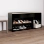 Banco zapatero con cojín madera ingeniería negro 104x30x49 cm en Zapateros y organizadores de calzado | Comprar online en Foru.e